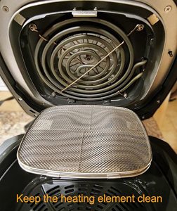Écran anti-éclaboussures de remplacement en acier inoxydable à mailles fines pour <span class=keywords><strong>grill</strong></span> <span class=keywords><strong>d</strong></span>'<span class=keywords><strong>intérieur</strong></span> Nin.ja Foodi AG300 AG301 AG302 AG400 - Product Image 2