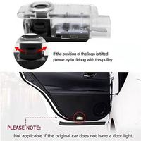 Projecteur de logo de voiture, lampe de bienvenue LED pour voiture, lumière de courtoisie LED pour porte, pour Audi A4 B8 A4L A6 A1 A3 R8 Q7 Q5 TT A8 A6L