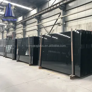 フロート着色黒灰色ガラス板ガラス中国最大の工場