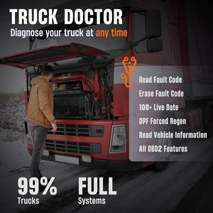 เครื่องมือวินิจฉัยดีเซล Ancel HD100 DPF Reset ระบบเต็มรูปแบบ สำหรับรถบรรทุกหนัก OBD2 รองรับ Cummins Caterpillar - Product Image 5