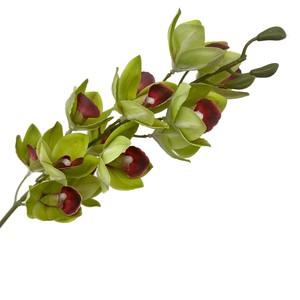 Orquídea Cymbidium Artificial DREA de 78 cm con Tacto Real, 13 Cabezas, Tallo de Seda Sintética, Decoración para Bodas y Hogar - Product Image 1
