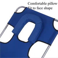 Chaise longue pliante polyvalente pour adultes pour piscine extérieure Bain de soleil et lecture Chaise de plage avec trou pour le visage