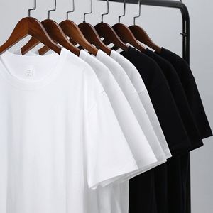 Camiseta Casual de Manga Corta para Hombre, 220g, 100% Algodón Jersey, Cuello Redondo, Talla Grande, Color Sólido, Antiarrugas, Secado Rápido, Ecológica - Product Image 1