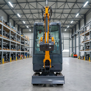 Mini-excavatrice sur chenilles avec cabine fermée, chauffage et climatisation, pour l'entretien des petites exploitations agricoles et les travaux de développement terrestre, OEM ODM - Product Image 1