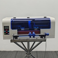Nueva Impresora UV Automática A3 con Cabezal de Impresión Industrial DX7, Impresión en Rollo, Personalización de Pegatinas para Tazas, UV DTF [Película AB + Tinta]