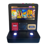 Máquina de Juegos Arcade Mini de Escritorio, 18 Programas de Juegos Diversos, Máquina Metálica que Funciona con Monedas para Salón de Juegos, Puesto de Juegos y Sitio Recreativo