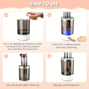 Máquina Limpiadora de Brochas de Maquillaje Automática al por Mayor, Herramienta Portátil para Lavar y Secar Brochas Cosméticas - Product Image 6