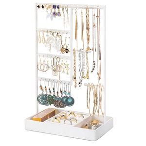Présentoir de bijoux de bureau, étagère de ferronnerie de petits objets de rangement de clés de hall d'entrée, colliers, boucles d'oreilles, rangement d'accessoires - Product Image 4