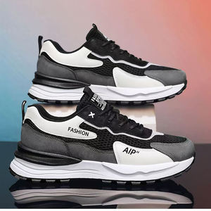Scarpe sportive da corsa da <span class=keywords><strong>uomo</strong></span> traspiranti con lacci, antiscivolo, per il tempo libero, di alta gamma, con suola in gomma, ammortizzanti, casual. - Product Image 2