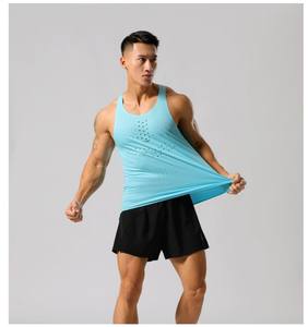 Camiseta Deportiva Ligera para Hombre, de Poliéster, Secado Rápido, Sin Costuras, Transpirable, para Maratón, Entrenamiento y Running - Product Image 3