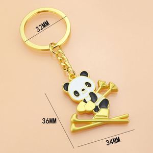 CY Chinese Winter Games the Mascot of China Creative Ski Panda Keychain Sportman Gifts Souvenirs - Product Image 3