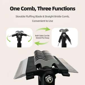 Peine 3 en 1 para Mascotas, Elimina Nudos, Enredos y Pelo Suelto, Cepillos para Perros y Gatos, Peine Multifuncional para el Cuidado y Limpieza del Pelo de Mascotas - Product Image 6