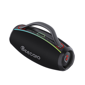 Nouvelle enceinte Bluetooth portable <span class=keywords><strong>sans</strong></span> <span class=keywords><strong>fil</strong></span> puissante et étanche en tissu avec subwoofer extérieur, lumière RGB et poignée pour les fêtes - Product Image 1