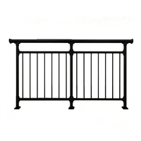 Balustrades d'escalier en alliage de conception moderne, style chinois, garde-corps en aluminium
