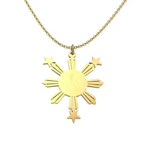 Philippines Flag Pendant Necklace