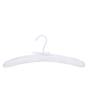 Women Padded Coat Hangers Foam Hanger Non Slip Satin Canvas Covers Padded Clothes Hangers for Sweaters Adults Wedding