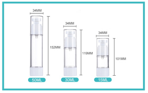 Chai xịt không khí 15ml <span class=keywords><strong>30ml</strong></span> 50ml chất liệu <span class=keywords><strong>PET</strong></span>, vòi xịt trong suốt, chai không khí dùng cho serum - Product Image 6
