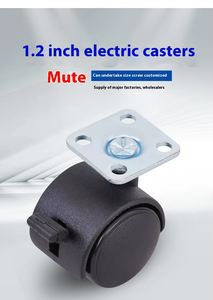 Moderne 30mm Nylon Möbel Rollen mit Bremse 1,2 Zoll Ersatz rolle für Wohnzimmer Esszimmer Küche Schlafzimmer - Product Image 3