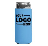 CENPLAS – Étui isotherme pliable en néoprène pour canette de bière, antichoc, garde au froid, couleurs unies, impression vierge, usage extérieur, vente en gros, personnalisable