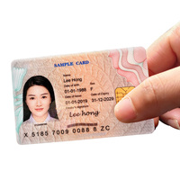 Tarjeta de PVC Personalizada Anti-Falsificación con Película Holográfica Laminada, Tarjetas con Holograma Impermeables