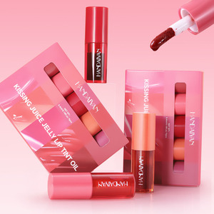 5 Colors Lip Stain <b>Set</b> Lip Tint Jelly Lip Gloss Oil <b>Waterproof</b> Long Lasting Lip Cheek Tint Private Label - Product Image 1