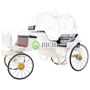 2025 carruaje de princesa de calabaza para exposición boda Venta caliente Royal Horse Carriage eléctrico escénico avistamiento camión - Product Image 5