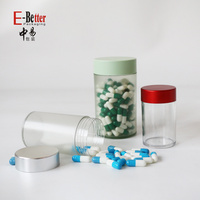 100ml 150ml 300ml PET-Injektion Recycelbare PCR-Kunststoff-Wildmund kapseln Dosen Behälter Pille Tablette Verpackungs flasche