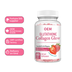 OEM Private Label Organic L-<strong>Glutathione</strong> <strong>Collagen</strong> Skin Whitening Brightening Gummies - Product Image 1