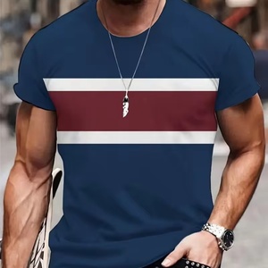 <b>Polyester</b> Sublimated Printing Short Sleeve Digital Printing Crew Neck Sports <b>Tshirts</b> for Men Uick Dry Summer Tee Shirts Top - Product Image 1