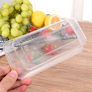 Rectangular Plastic <b>Lunch</b> <b>Box</b> With Lid <b>Microwave</b> Safe Disposable Food Container For Takeout Fast Food Storage - Product Image 1