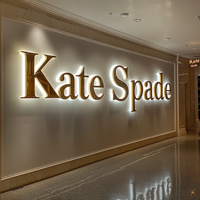 Letrero Luminoso de Acrílico 3D Personalizado, Logotipo de Pared Personalizado, Letrero de Canal 3D con LED para Publicidad en Centros Comerciales