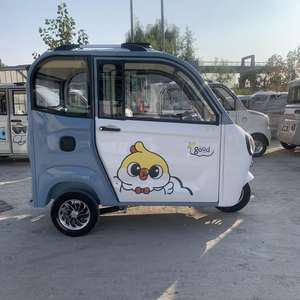 Tricycle électrique à 3 roues entièrement fermé pour adultes, très populaire et très vendu, avec climatisation et 3 sièges - Product Image 3