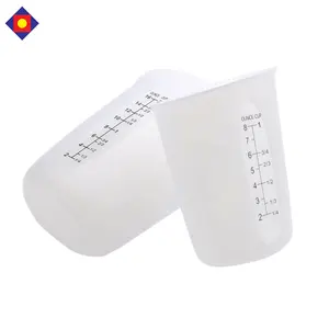 실리콘 수지 측정 컵 250ml 500 ml 측정 컵 보석 만들기 왁싱 쉬운 청소 실리콘 수지 측정 컵