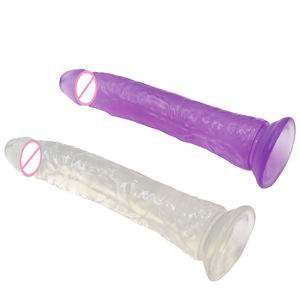 Pénis artificiel silicone de femmes doux cristal adulte jouet sexuel <span class=keywords><strong>ventouse</strong></span> <span class=keywords><strong>transparent</strong></span> <span class=keywords><strong>gode</strong></span> grand - Product Image 4