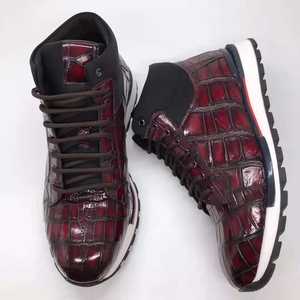 Goodyear <span class=keywords><strong>รองเท้า</strong></span>บูทหุ้มข้อหนังจระเข้แท้สำหรับผู้ชาย, <span class=keywords><strong>รองเท้า</strong></span><span class=keywords><strong>ผ้าใบ</strong></span>สำหรับงานปาร์ตี้ดีไซน์เนอร์ลำลองทำมือแบรนด์ทันสมัย - Product Image 5