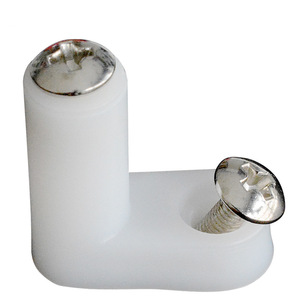 Blee L-Shaped Plastic Feet With Screws <b>White</b> Right Angle <b>Brackets</b> For Game Console Motherboard Fixing - Product Image 5