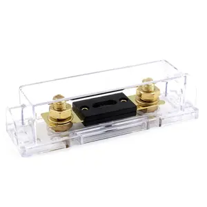Car Audio ANL Fuse Holder Fuse Holder Inline Car 12V with Transparent Base and Cover for Automotive Truck Video System