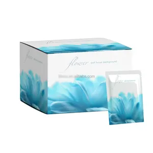 Private Label Individual wrapped 99% Pure Water Cleaning salviette intime per l'igiene femminile biologica