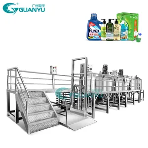 Guanyu Hot Sale Cosmetic Making Machine Multifunction Liquid Soap Making Machine Emulsifying Mixer Big Capacity Mixing Machine