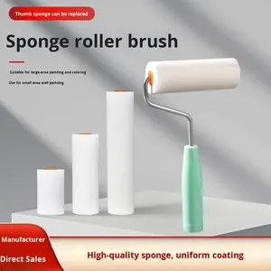 <span class=keywords><strong>Peinture</strong></span> à base d'eau à haute densité de 4 pouces sans <span class=keywords><strong>angle</strong></span> mort Pinceau à <span class=keywords><strong>rouleau</strong></span> en éponge en polyester de qualité industrielle avec <span class=keywords><strong>rouleau</strong></span> à pouce - Product Image 5