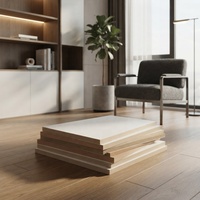 Tableros de MDF laminados con melamina de densidad media, resistentes a la humedad, con certificación CE, para armarios, estanterías y gabinetes de cocina de interior.