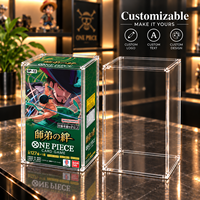 Étui de présentation magnétique en acrylique premium personnalisable pour le jeu de cartes One Piece OP-12 Master-Disciple Bond, protection UV à 99 %, N52