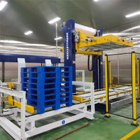 Machine de palettisation/dépalettisation automatique à faible vitesse personnalisée LWT pour les bouteilles vides, les boîtes en verre, les feuilles, capacité de 20 à 30 caisses/min