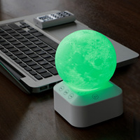 Nouvelle Arrivée 2025 Lampe Lune Arc-en-ciel, Dispositif d'aide au sommeil, Bruit blanc, Lumière LED pour le coucher, Hypnose et apaisement à domicile, Améliore le sommeil, Alimentation par batterie