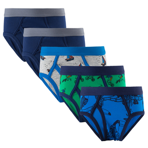 Lot de 5 slips pour garçons, best-sellers américains, sous-vêtements en coton respirant, caleçons pour tout-petits, de 1 à 12 ans, directement de l'usine - Product Image 1