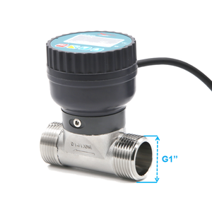 เครื่องวัดการไหลของน้ำแบบดิจิตอลมีสายสำหรับ ZJSUS-LCD-DN25วาล์วสแตนเลส + จอแสดงผล LCD + ตัวควบคุม + 485สัญญาณ - Product Image 1