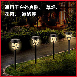 Hejia Solar Mesh Lamp 2.4W Inductive <b>Sensor</b> Waterproof <b>LED</b> Lawn <b>Light</b> For Courtyard Garden Decorative Glass Floor Lighting - Product Image 3