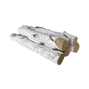 Artificial Birch Ceramic Gas Fireplace <strong>Logs</strong> <strong>Decorative</strong> Wood Fire <strong>Logs</strong> - Product Image 1