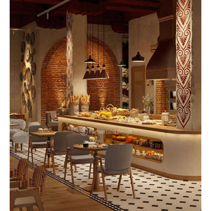 Un ensemble <span class=keywords><strong>complet</strong></span> de services de design et de décoration pour les tables et chaises de restaurants de luxe commerciaux, avec possibilité de personnalisation - Product Image 1