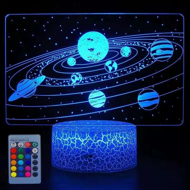 Solar System  Lamp Universe Space Planet 3D Night Light